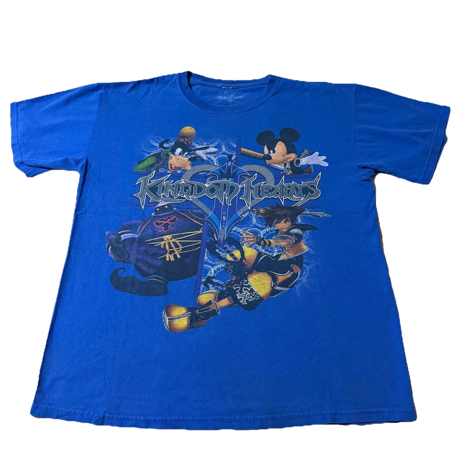 Vintage Y2K Disney Kingdom Hearts Anime Video Game Promo Shirt Medium