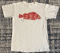 Vintag 1990 Red Snapper Hand Printed Hand Painted Art T Shirt Sz M Pop Art Beach