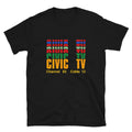 Civic TV - Videodrome - limited edition classic black tribute t-shirt
