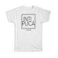 Gift T-Shirt : INTIPUCa El Salvador Square Modern Minimalist Font
