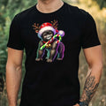Mens Christmas Gorilla Theme Cotton T-Shirt Size XS to 5XL