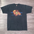Vintage Y2K Harley Davidson Stuart FL Tribal Flames Skull Shirt Sz. XL