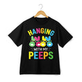 Hanging With My Peeps Sunglasses Bunny Tee, Cool Cotton T-Shirt for Men Women