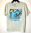 MTV T-Shirt Mens Medium Basquiat Graffiti Logo Graphic Music Television 2022