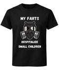 Funny Fart Joke Gas Mask T-Shirt Crude Humour Novelty Graphic Unisex Tee