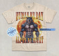 Human By Day Alpha By Night T-Shirt Funny Cringe Werewolf Joke Meme Graphic Tee