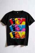 Trippy Woman Smoking T-Shirt | Colorful Pop Art Torn Paper Design | Streetwear G