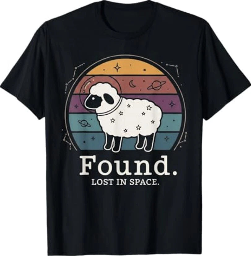 Found Minimalist Sheep Christian Psalm 23 Lamb Christian T-Shirt  T-Shirt
