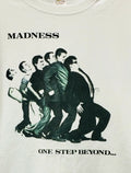Madness 'One Step Beyond' White T SHIRT - suggs, ska, - *SALE £9.99!