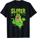 The Real Ghostbusters Ecto Green Slimer Retro 80's Cartoon T-Shirt