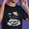 Classic Car Shirt featuring a 50 Studebaker being abducted by a UFO