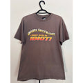 Top Heavy Mens Brown Graphic Tee Oops Sorry My Fault I Forgot Youre A Idiot M