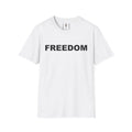 FREEDOM T‑Shirt — In Honor of Charlie Kirk Minimalist Bold Text Tee for