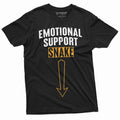 Funny Humorous T-Shirt Emotional Support Snake Tee Funny Adult Joke T-Shirt