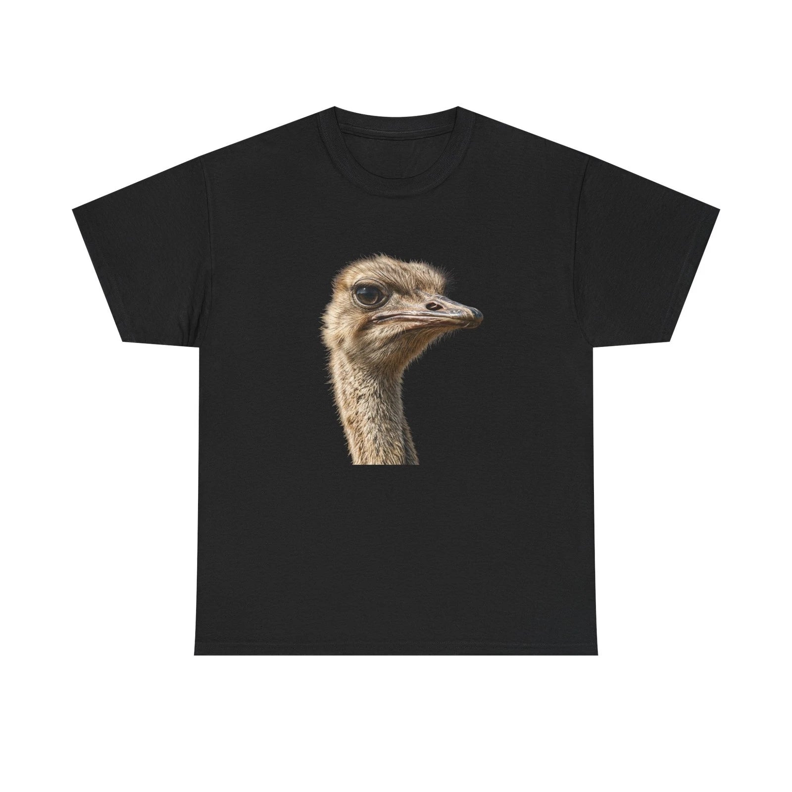 Funny Ostrich Face Lover Animal Lover Shirt Realistic Safari Gift Tee Unisex Top