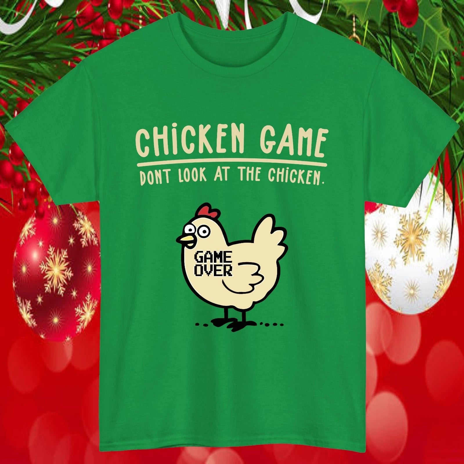 Don’t Look at the Chicken T-Shirt | Funny Gamer Meme Tee | Game Over Gift Top