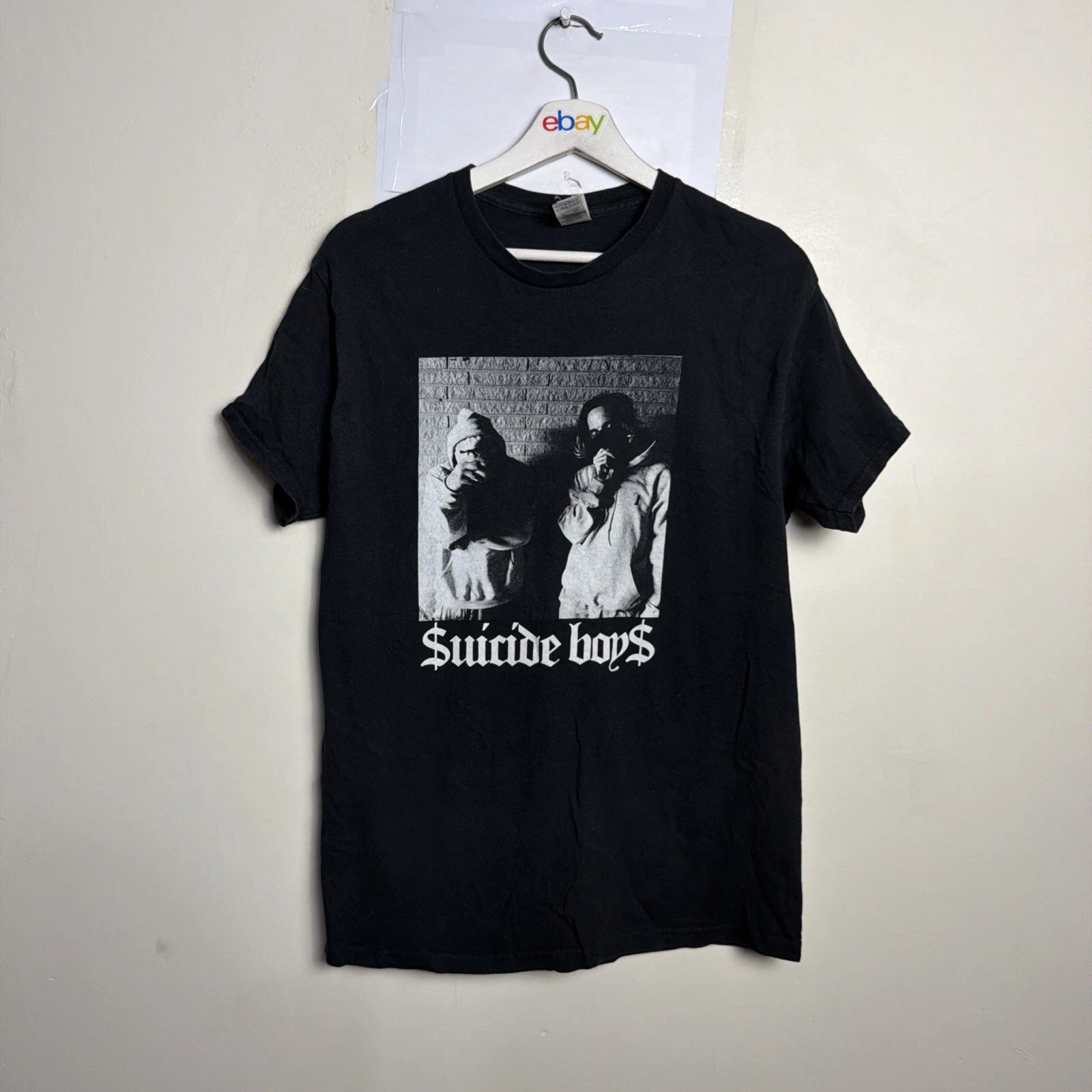 Suicide Boys Shirt Sz M Black Cotton Short Sleeve Graphic Rare $uicide