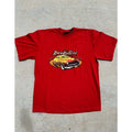 No Boundaries Vintage Men’s Loco Rollers T-Shirt Red Glittery Car Graphic L Y2K