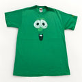 Vintage Veggie Tales Shirt Mens M Green Larry Cucumber Cartoon Promo Graphic Y2K