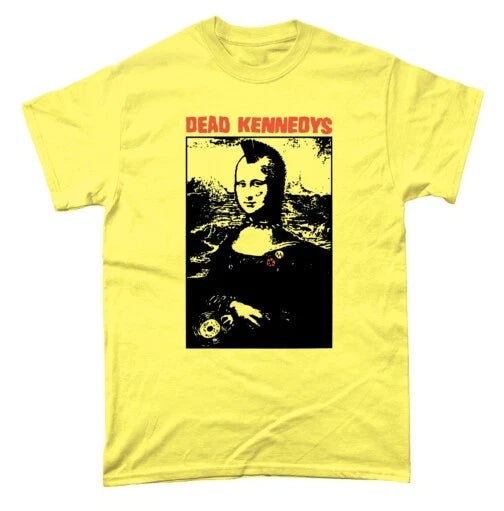 Dead Kennedys T Shirt Mona Lisa Painting Punk Rock Music Hardcore da Vinci 1069