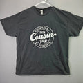 Gildan T-Shirt 2024 Cousin Trip Graphic XL Black Short Sleeve Cotton Family Tee