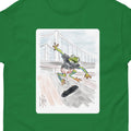 Skater Frog - Classic T-shirt Graphic Tee Funny Cool Skateboard Sketch Art