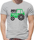 Dad's Tractor - Mens T-Shirt - Funny Rude Joke Fathers Day