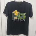 HG High Grade Cannabis Leaf Graphic T Shirt Black Streetwear Marijuana Tee Men's