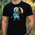 Mens Grim Reaper Motif Cotton T-Shirt Size XS to 5XL