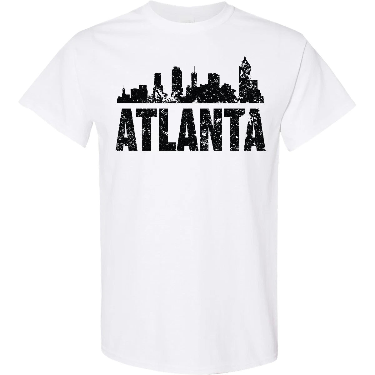 Inktastic Atlanta Skyline Grunge T-Shirt Skylines Silhouette Georgia Born Mens