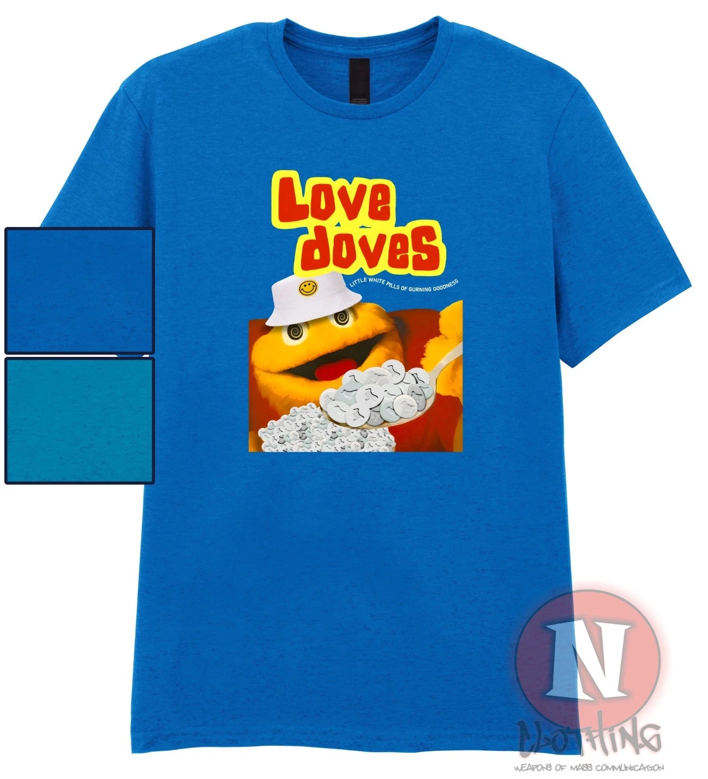 Love Doves t-shirt Universe Fantazia 90s rave dance music EDM organic heavy