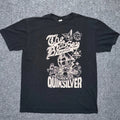 Quiksilver The Black Seas Chapter Till Death We Surf Graphic T-Shirt Y2K Surfing