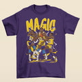 Magic Johnson Cartoon Style Los Angeles Basketball T-Shirt