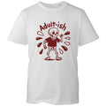 Funny Skeleton Adultish T-Shirt Unisex White Cotton Shirt Sarcastic Quote UK