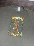 Y2K Honolulu Zoo Hawaii Tiger Souvenir Cotton T-shirt Size L