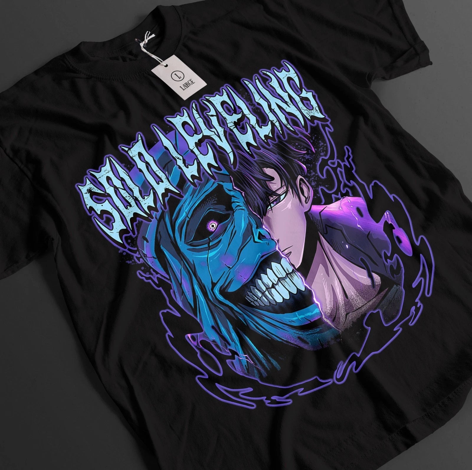 Solo Leveling Shirt Sung Jinwoo Tshirt Haein T-Shirt Beru Top Igris Anime Tee