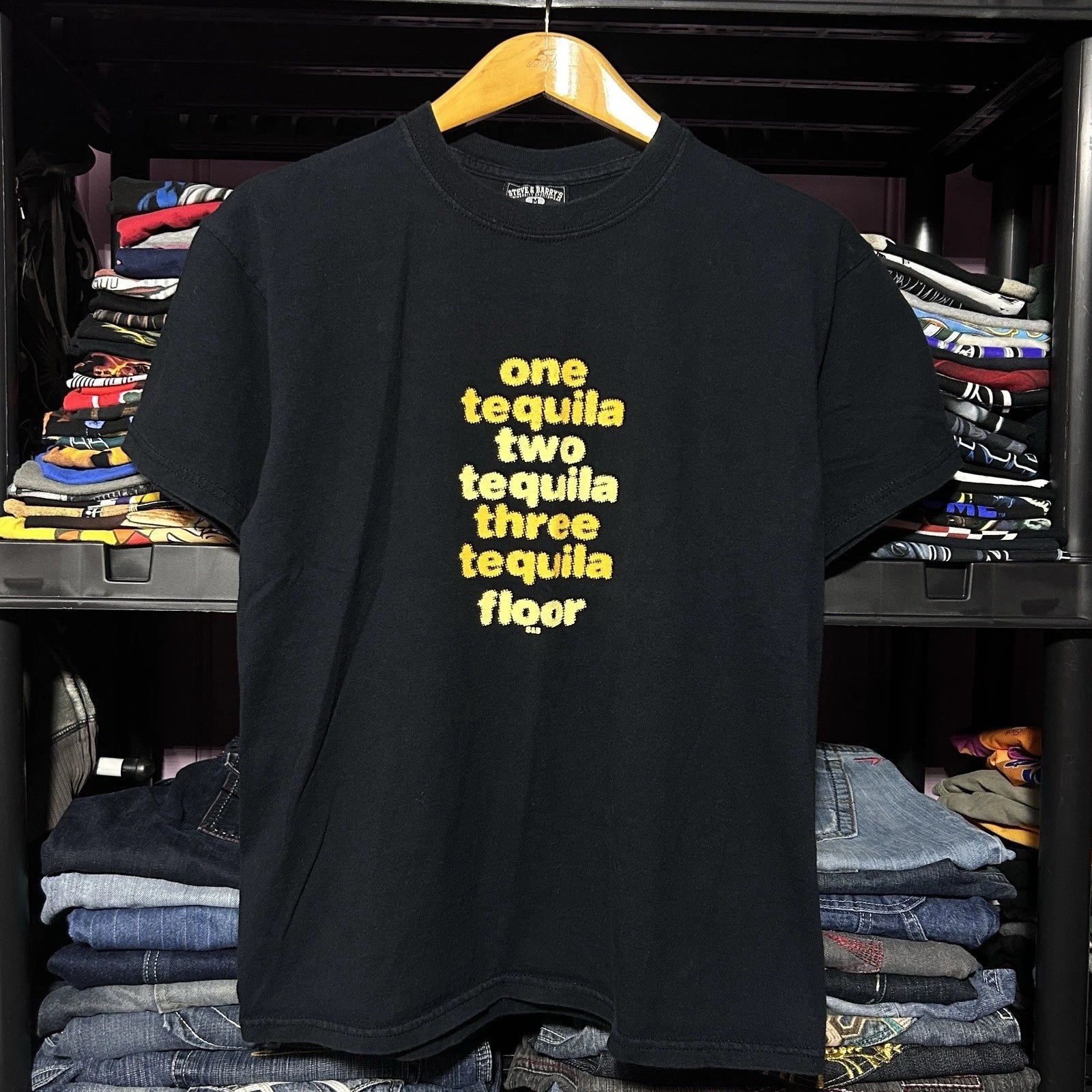 Vintage Steve & Barry’s Y2K Adult Humor Funny Tequila Drinking T-Shirt Size M