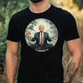 Mens Trump Yoga Motif Cotton T-Shirt Size XS to 5XL