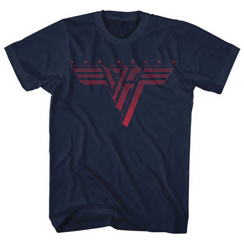 ** Van Halen Red Logo (Navy ) Official Licensed (Plus Size Available ) T-shirt *