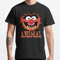 Unsupervised Animal T Shirt Muppets Funny film movie birthday Drummer Cartoon