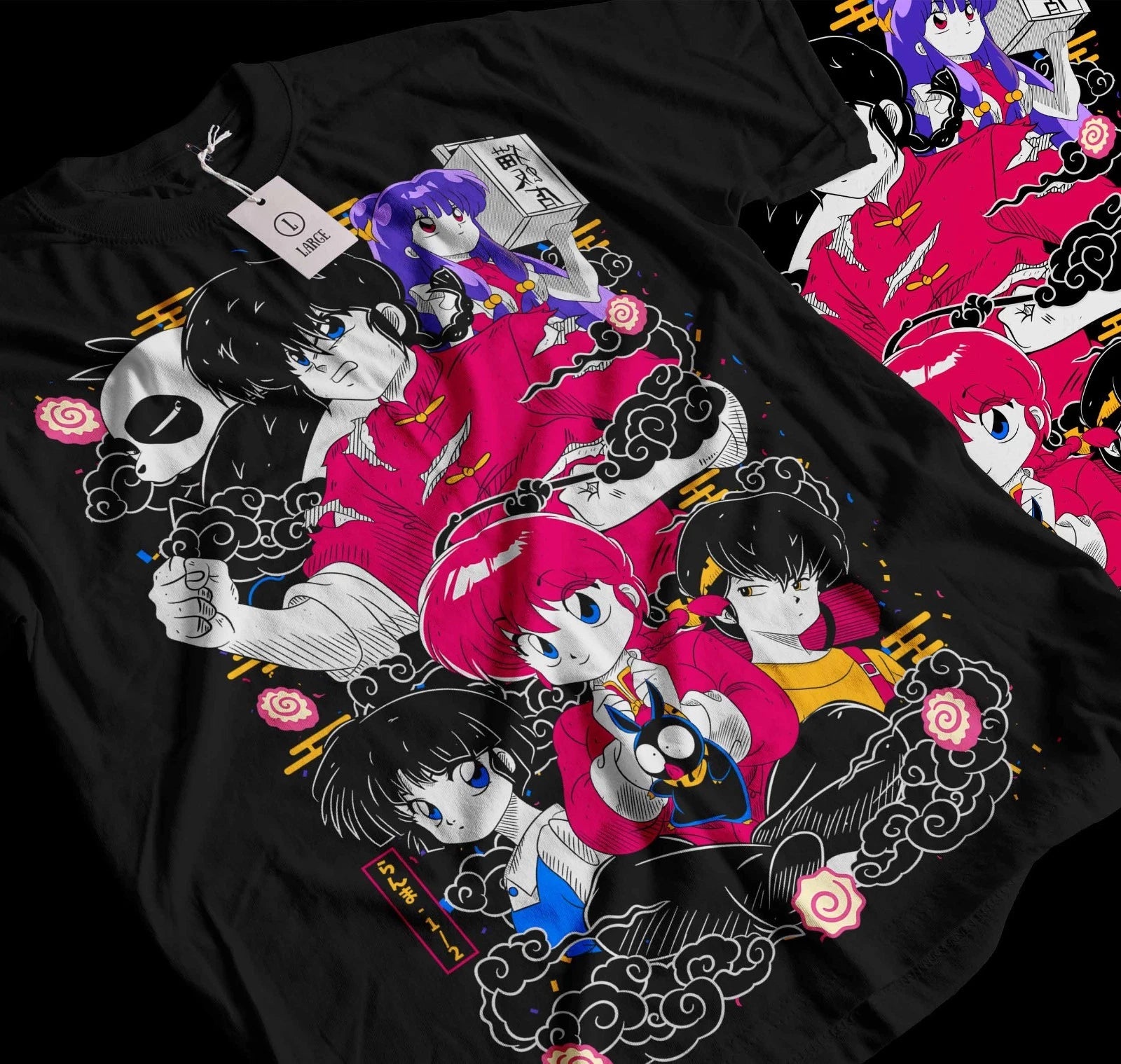 Shampoo Rumiko T-shirt Takahashi Ranma 1/2 Girl Kawaii Funny Anime Tee best  064
