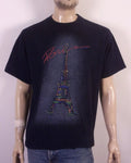 vintage 90s Paris France T-Shirt Eiffel Tower Pop Art Tourist Tee XL