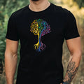 Mens Mother Nature Roots Tree Of Life Motif Cotton T-Shirt Size XS to 5XL