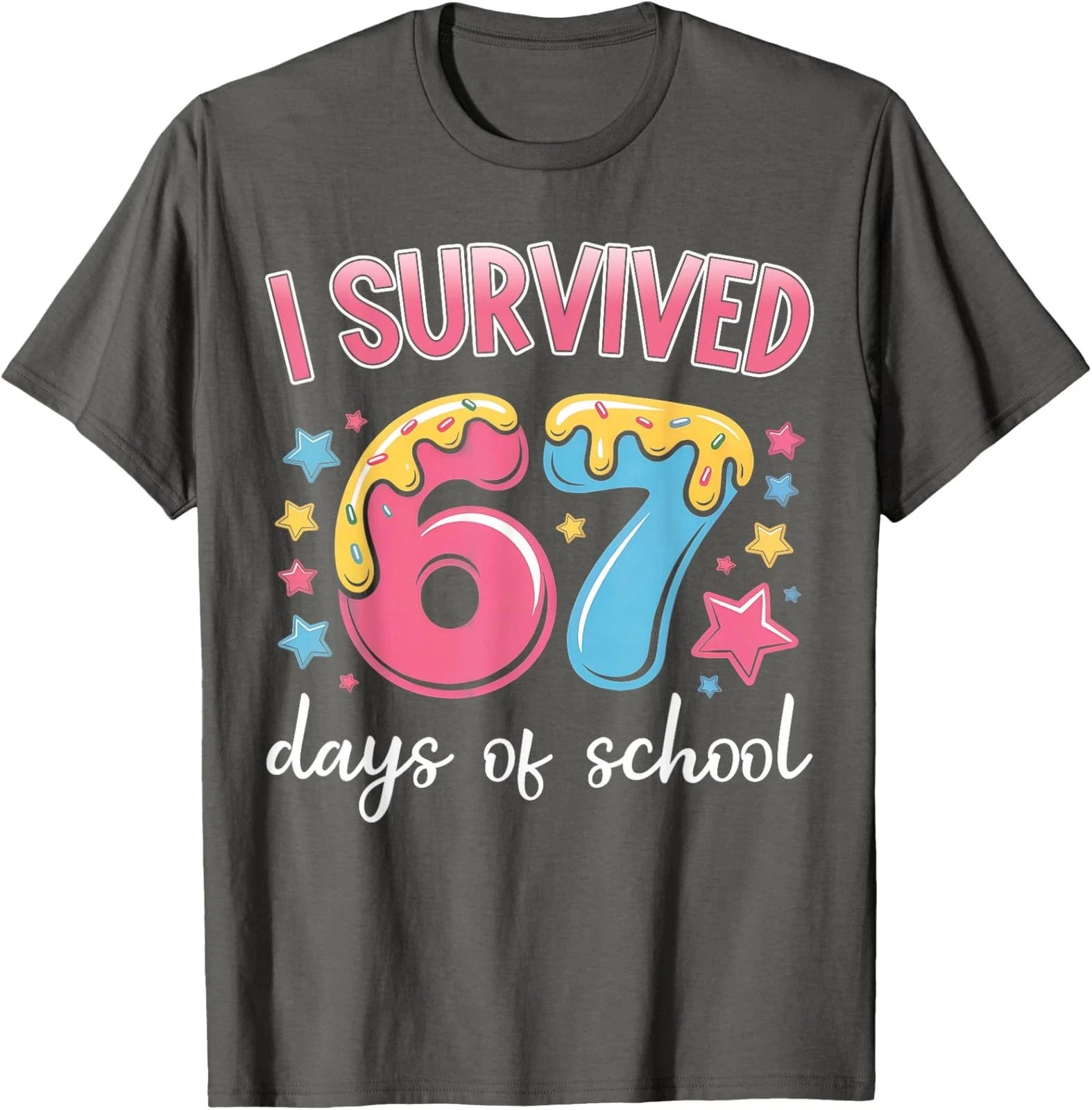 Survived 67 Days of School Funny Teacher Meme Unisex T-Shirt