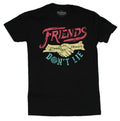 Stranger Things New Adult T-Shirt - Friends Don't Lie Shaking Image