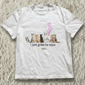 white kawaii cat graphic tee, i just gotta be mew reprint t-shirt
