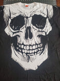 Vintage Y2K T shirt Happy Halloween Flaming Skull White Back New 3XL XXXL Haunt