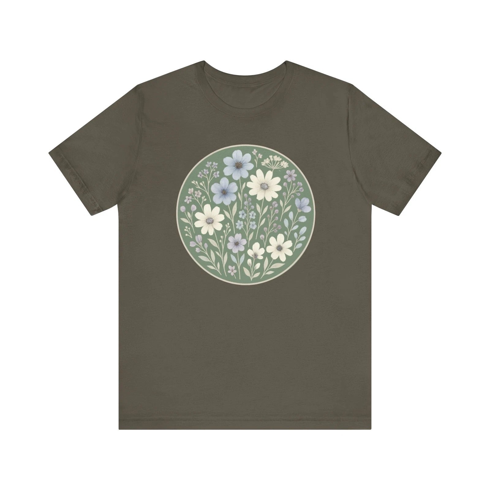Boho Cottagecore Wildflower T-Shirt, Floral Aesthetic Nature Tee, Gift for Her