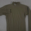 VINTAGE Under Armour Shirt Mens M Olive ColdGear Compression Mock Neck Y2K