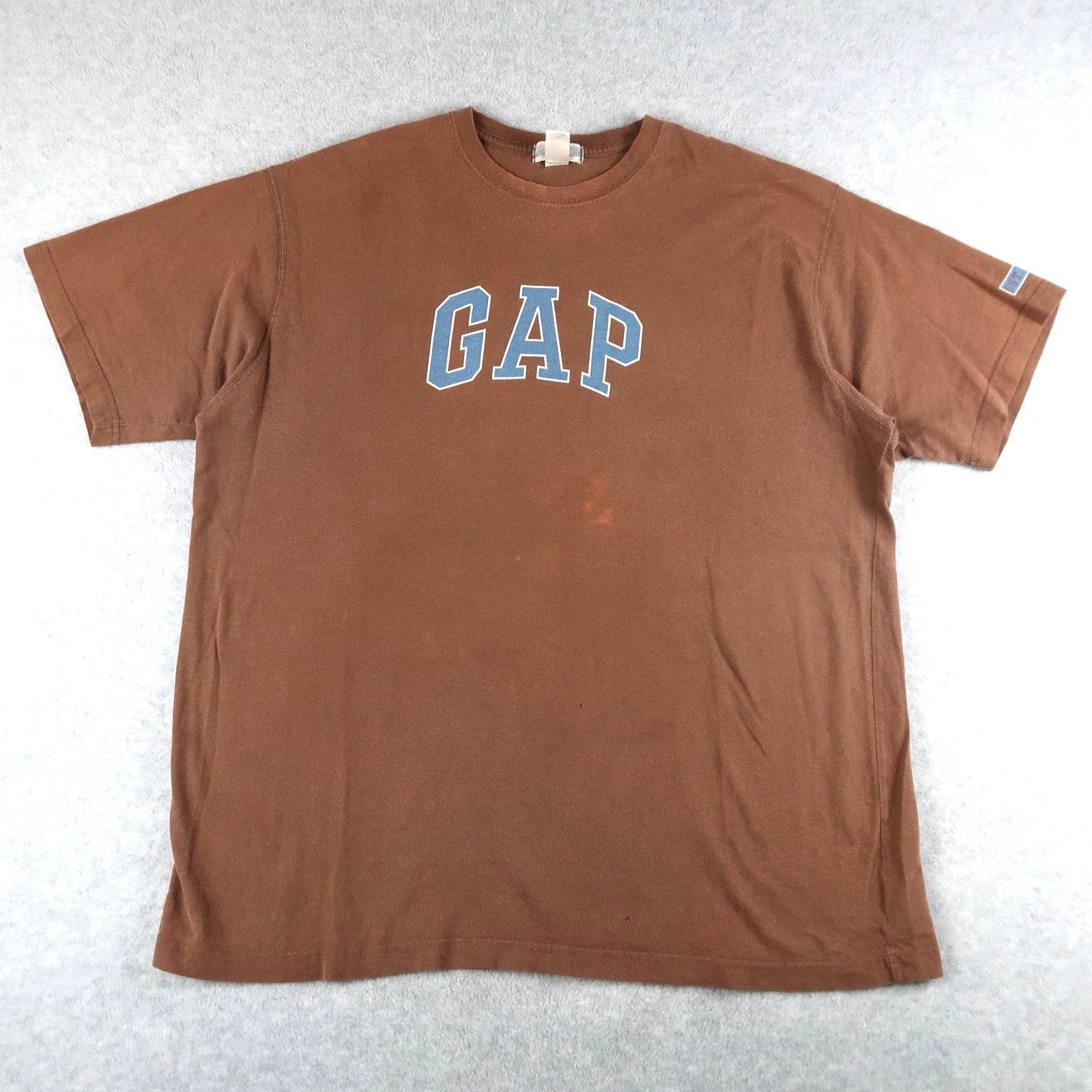 Vintage 2000s GAP Logo T Shirt Faded Brown Size XL Y2K 90s